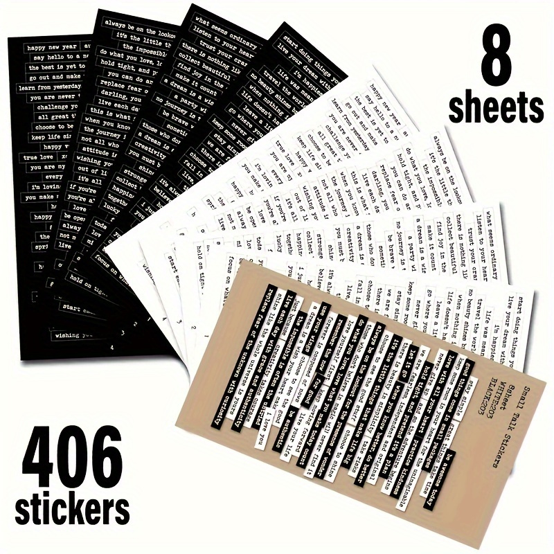 406pcs Inspirational Quote Sti - огляд і ціна Art Craft Quotes