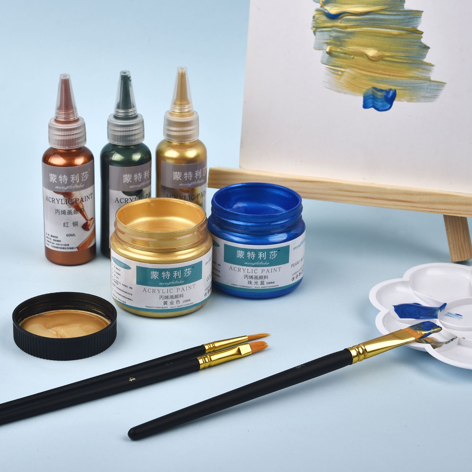 7 Colors 60ml/Bottle Metallic  - огляд і ціна Resin Pigment Powder