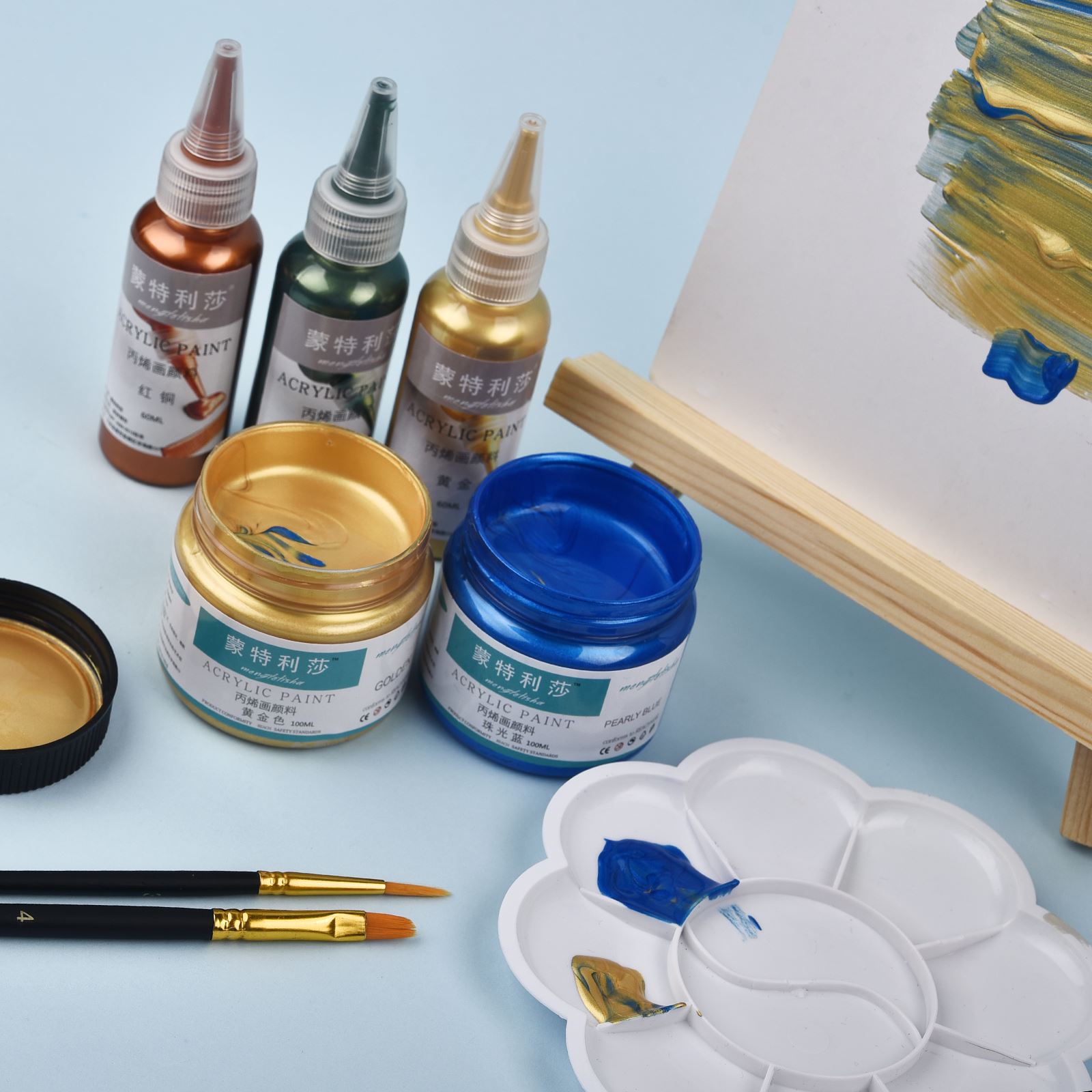 7 Colors 60ml/Bottle Metallic  - огляд і ціна Resin Pigment Powder