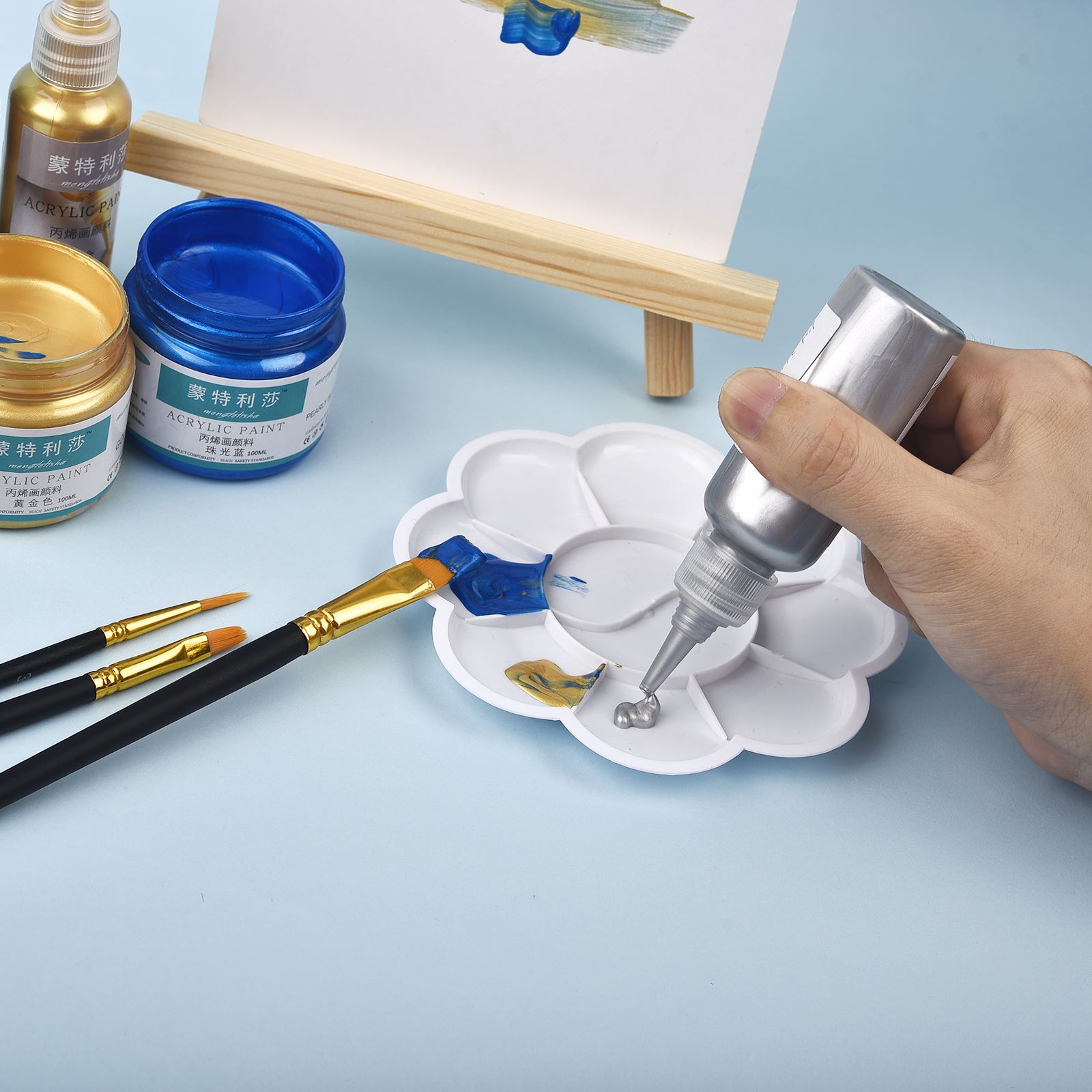 7 Colors 60ml/Bottle Metallic  - огляд і ціна Resin Pigment Powder