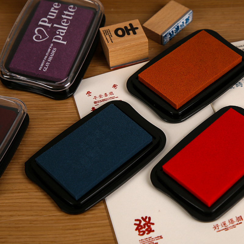 12 Colors Vintage Solid Color  - огляд і ціна Stamping Ink Pad