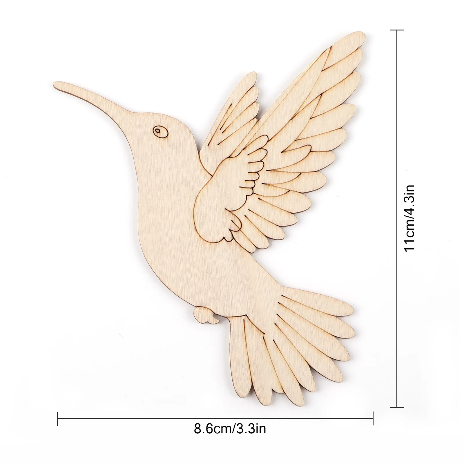 10pcs Unfinished Wood Animal B - огляд і ціна Art Craft & Architecture