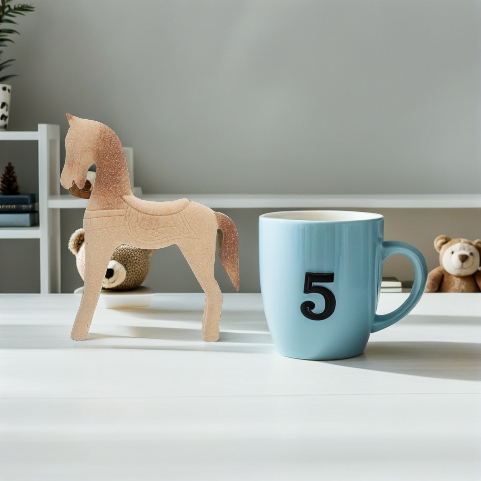 Unfinished Wood Horse 8.2x6.7  - огляд і ціна Art Craft Horse