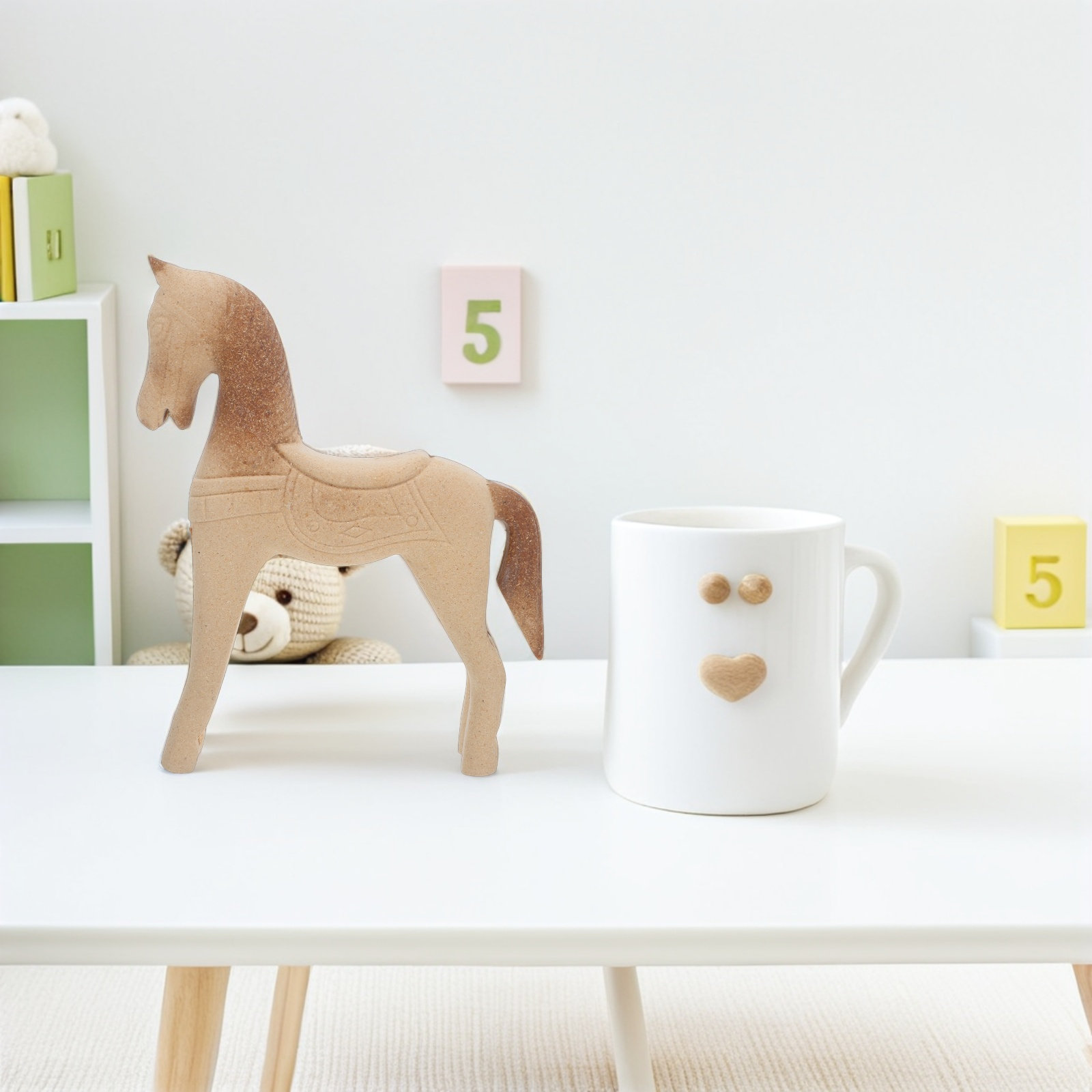 Unfinished Wood Horse 8.2x6.7  - огляд і ціна Art Craft Horse