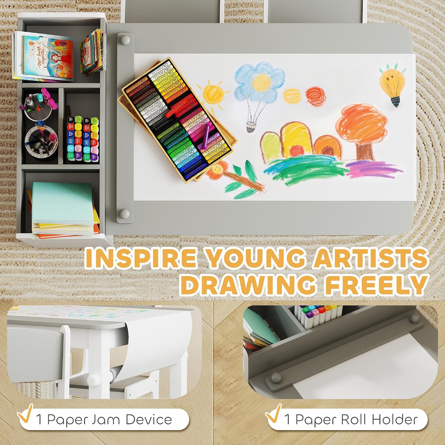 Kids Art Table & Easel Chair S - огляд і ціна Art Craft Toddlers