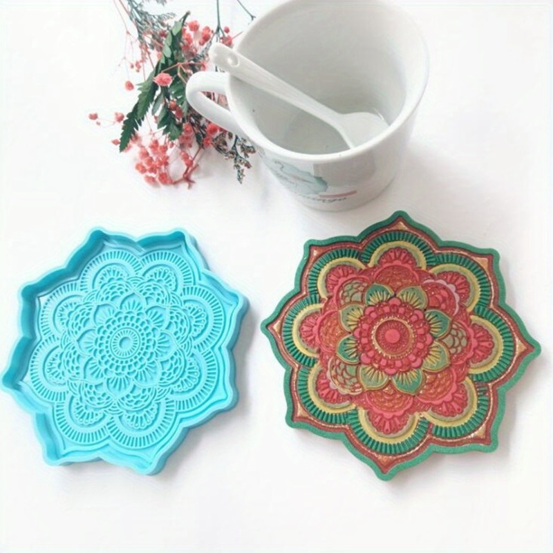 Mandala Coaster Silicone Mold  - огляд і ціна Art Craft Flower