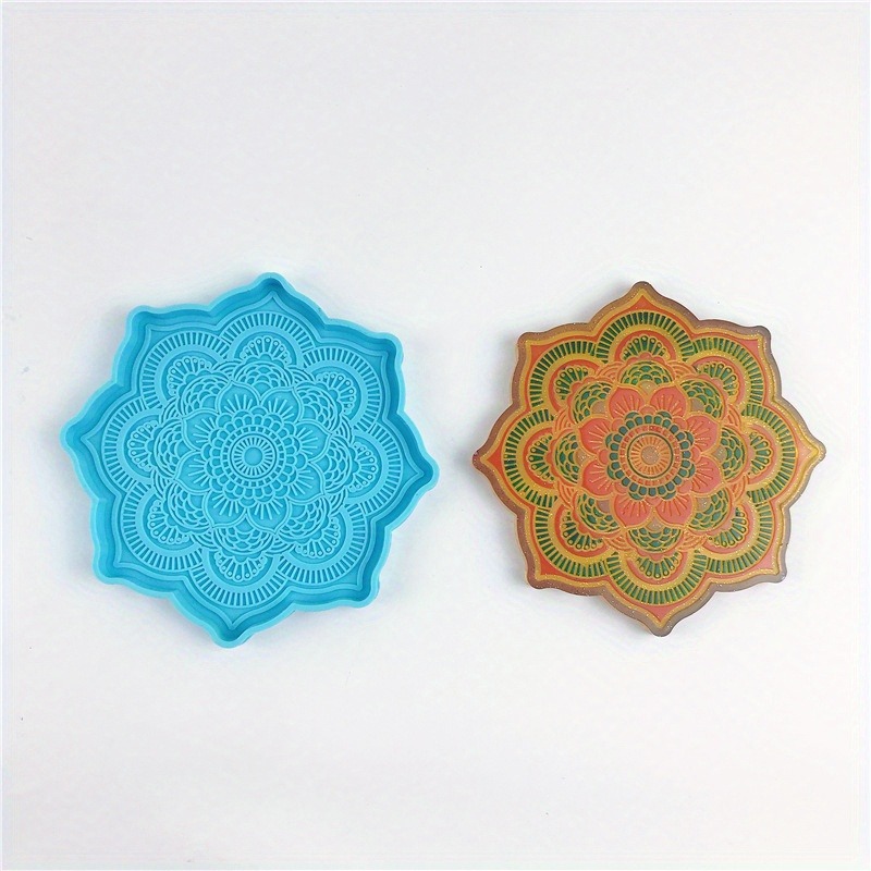 Mandala Coaster Silicone Mold  - огляд і ціна Art Craft Flower