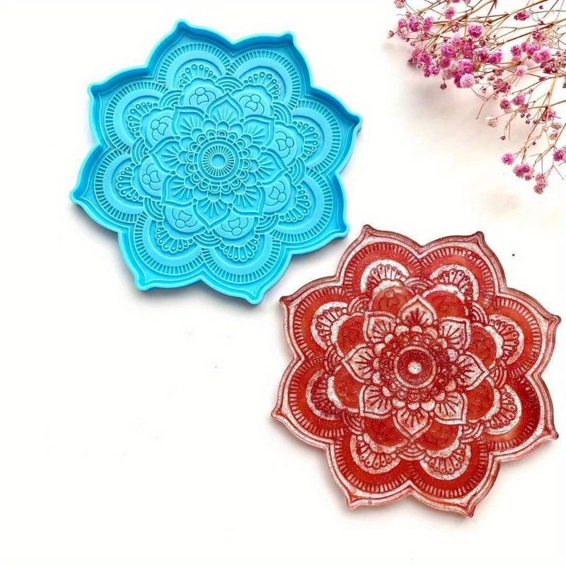 Mandala Coaster Silicone Mold  - огляд і ціна Art Craft Flower