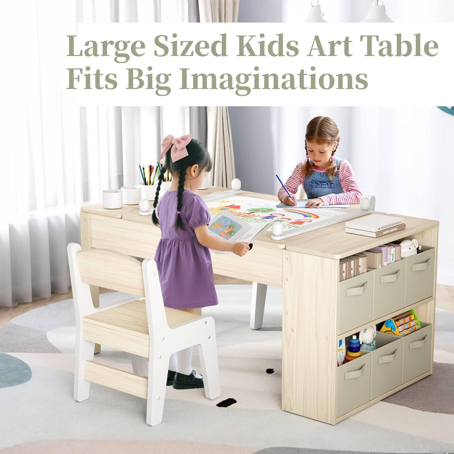 3 in 1 Kids Art Table and Chai - огляд і ціна Art Craft Toddlers