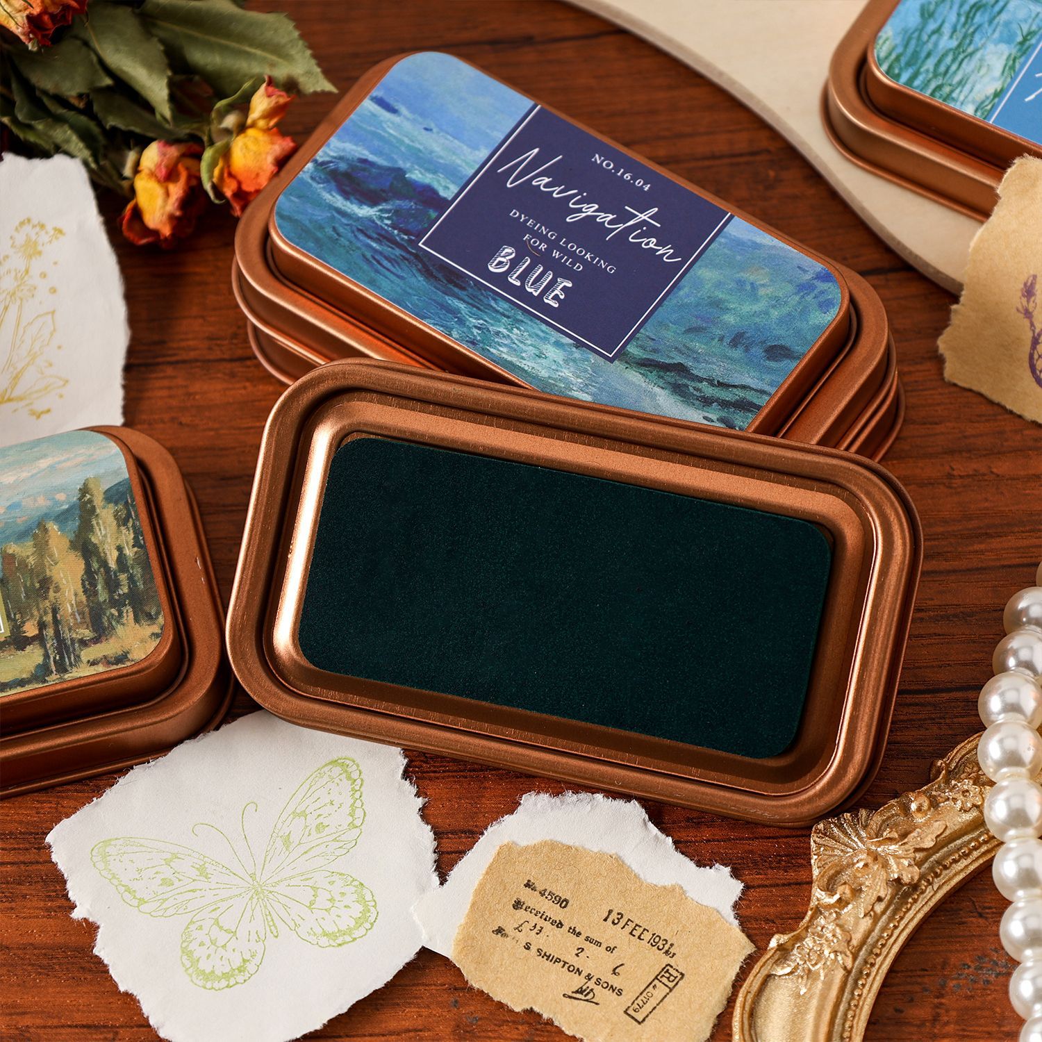 1 Iron Box Color Ink Sponge St - огляд і ціна Stamping Ink Pad