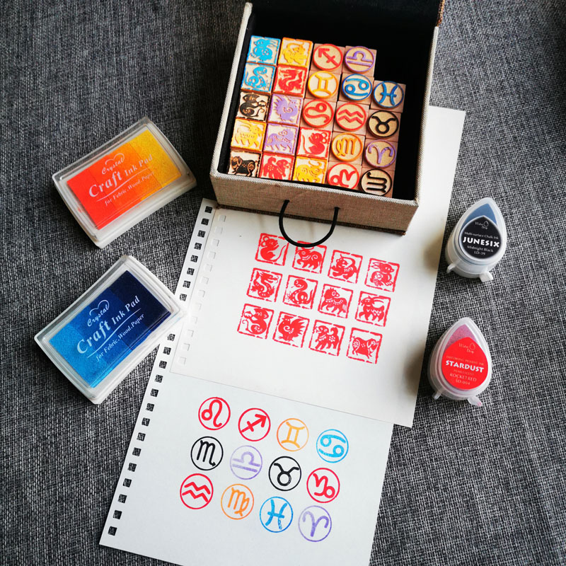 DIY Twelve Zodiac Seals Twelve - огляд і ціна Stamping Ink Pad