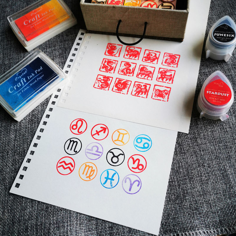 DIY Twelve Zodiac Seals Twelve - огляд і ціна Stamping Ink Pad