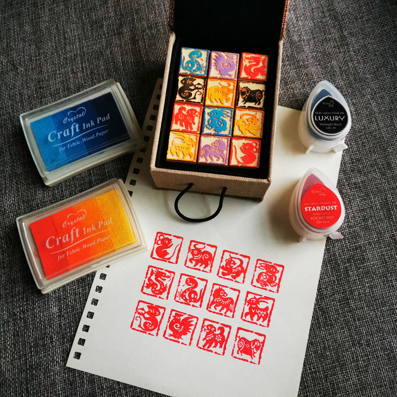DIY Twelve Zodiac Seals Twelve - огляд і ціна Stamping Ink Pad
