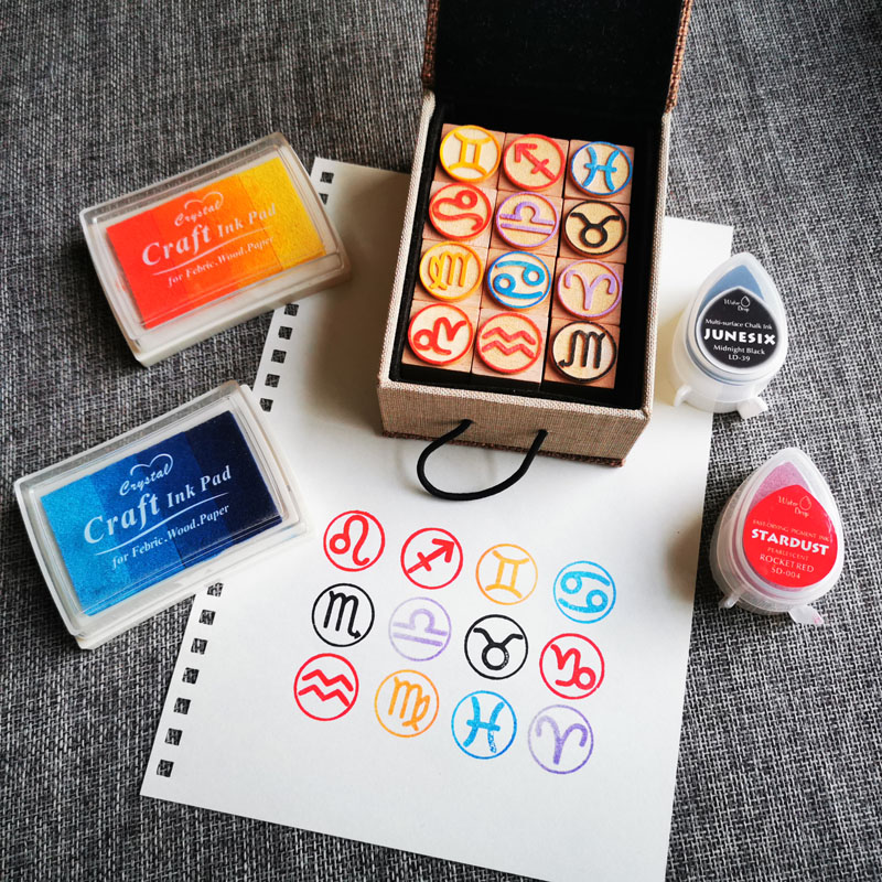 DIY Twelve Zodiac Seals Twelve - огляд і ціна Stamping Ink Pad