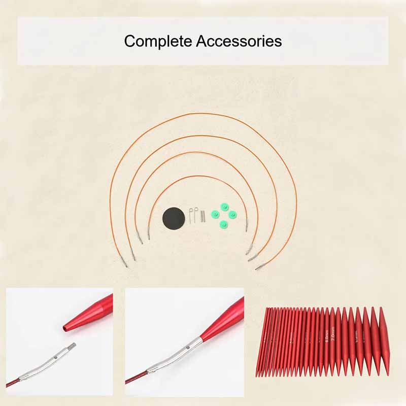 25PCS Knitting Needles Set Int - огляд і ціна Knitting Needle Circular