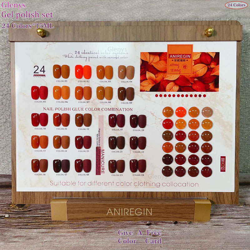 Vintage Brown 24 Color Nail Po - огляд і ціна Art Craft Online