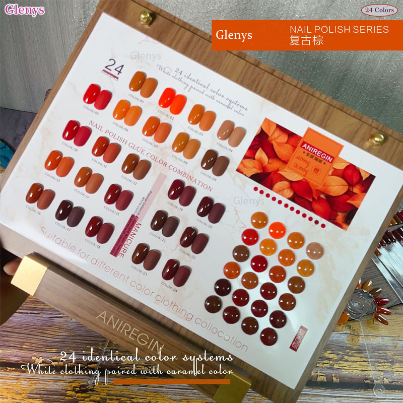 Vintage Brown 24 Color Nail Po - огляд і ціна Art Craft Online