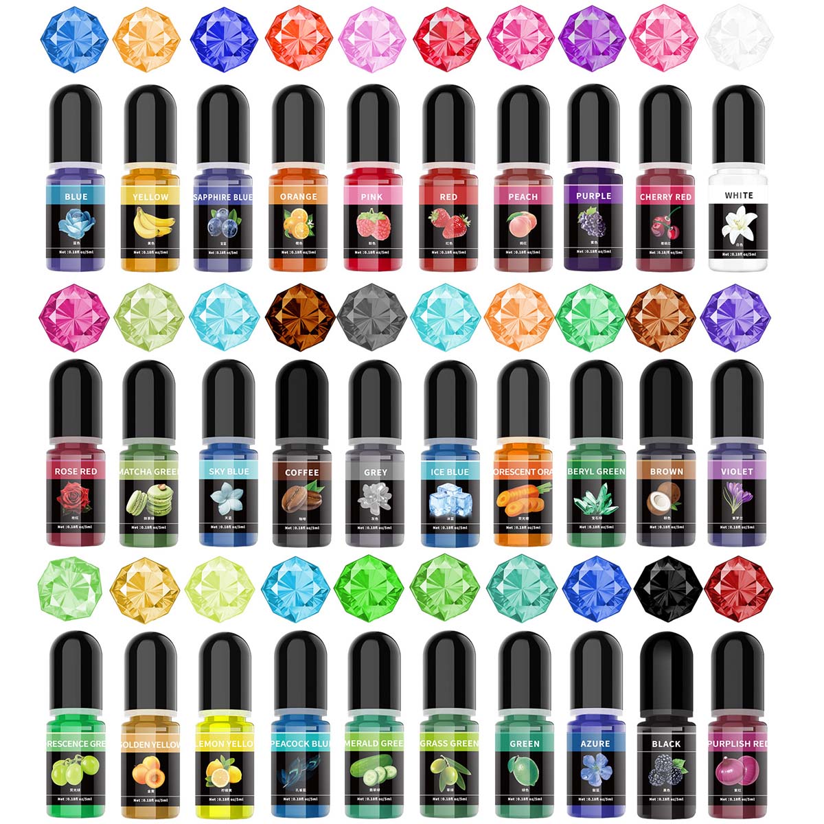 5ml/Bottle Epoxy Resin Pigment - огляд і ціна Alcohol Ink Set