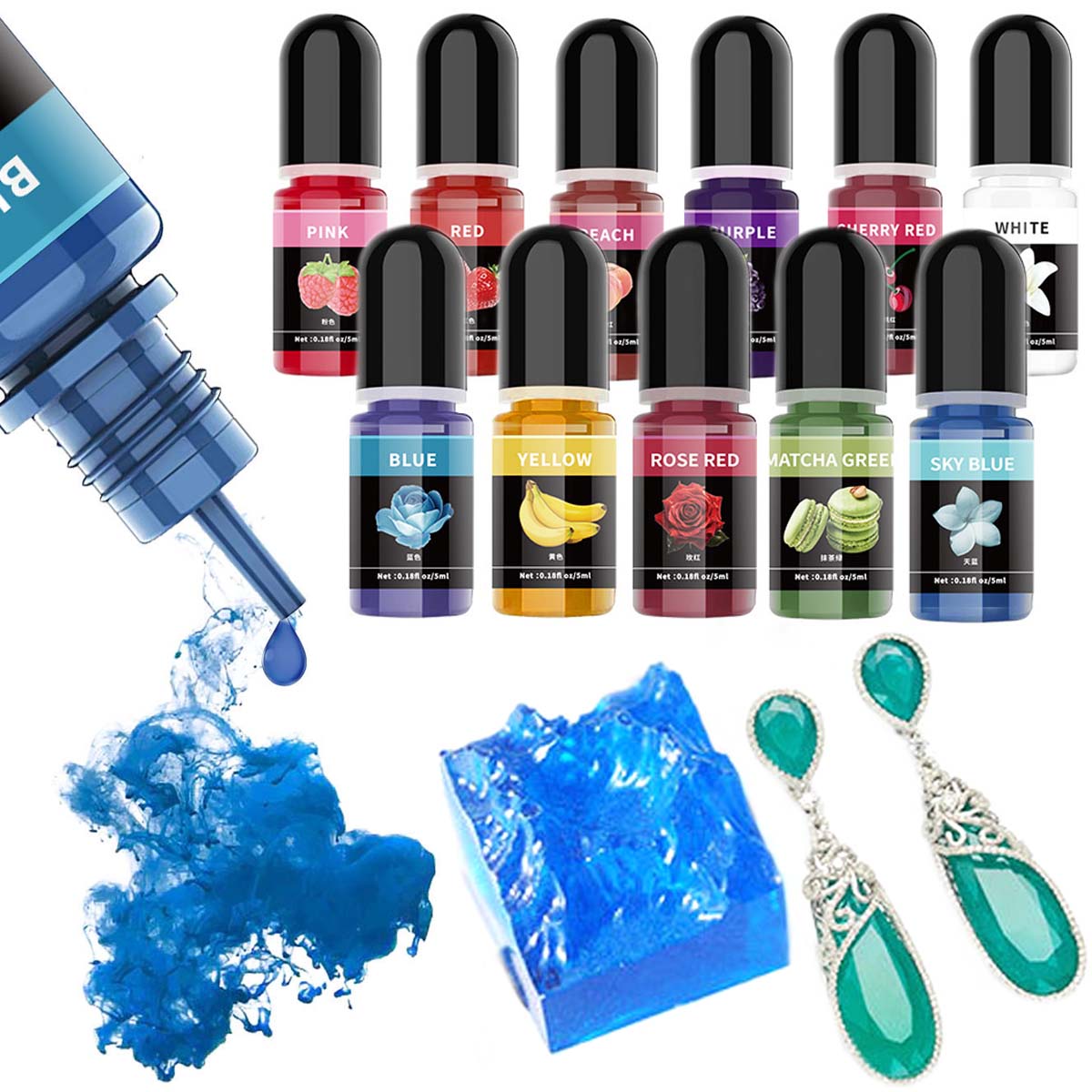 5ml/Bottle Epoxy Resin Pigment - огляд і ціна Alcohol Ink Set