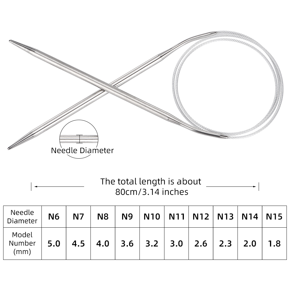Ergonomic Fixed Circular Knitt - огляд і ціна Knitting Needle Circular