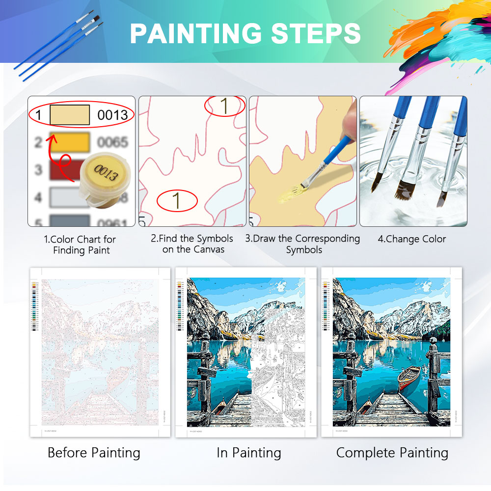 HUACAN Painting By Number Kits - огляд і ціна Art Craft Number