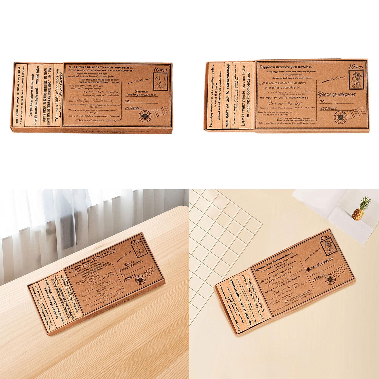 Wooden Stamp Set Handcraft Dec - огляд і ціна Art Craft Quotes