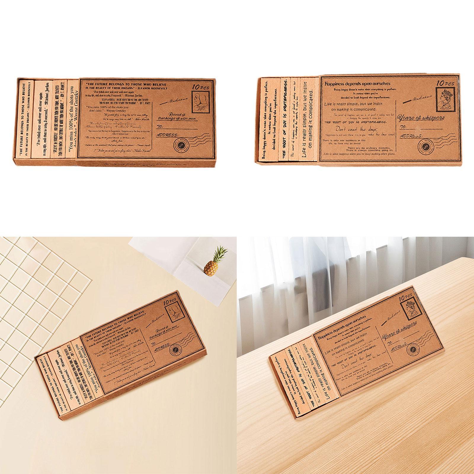 Wooden Stamp Set Handcraft Dec - огляд і ціна Art Craft Quotes