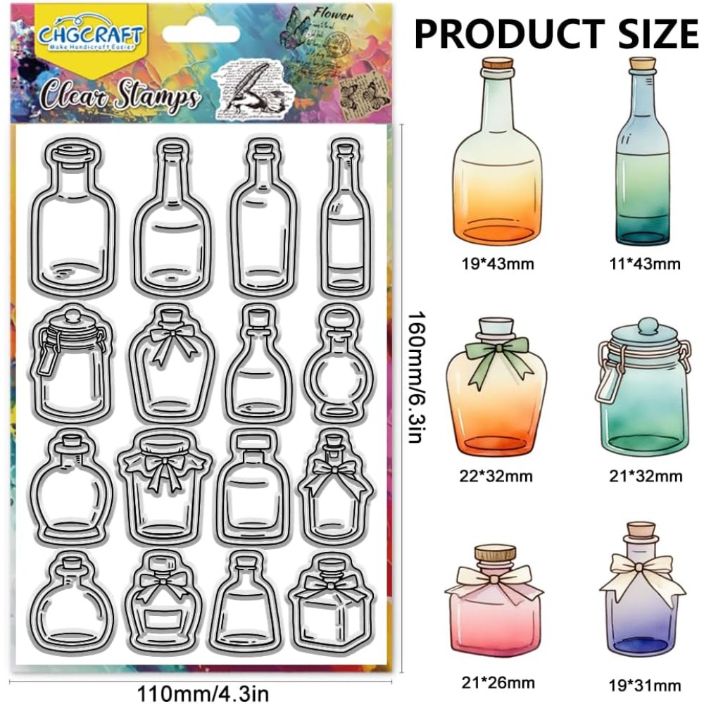 Various Bottle Style Clear Sta - огляд і ціна Stamping Ink Pad