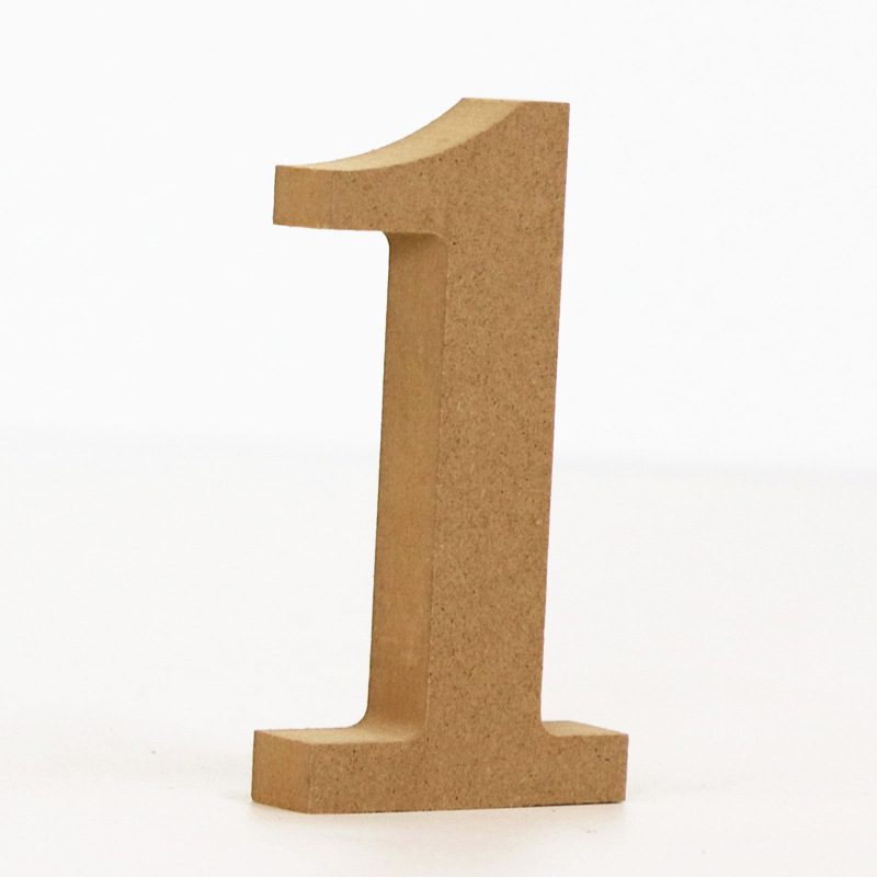 1pc 10cm Wood Color Numbers 0- - огляд і ціна Art Craft Number