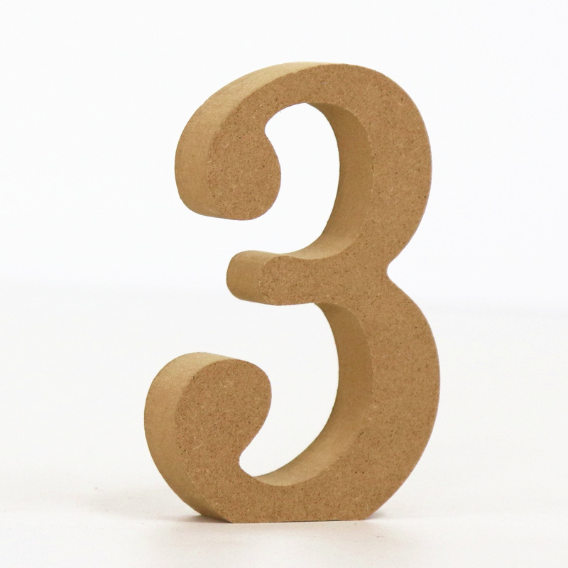 1pc 10cm Wood Color Numbers 0- - огляд і ціна Art Craft Number